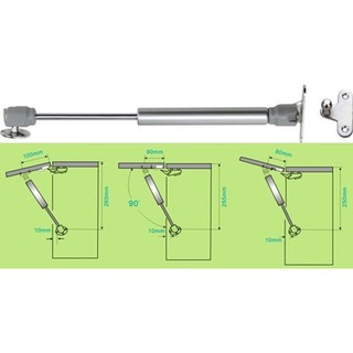 Piston thủy lực đẩy cánh tủ bếp 100N(10kg)