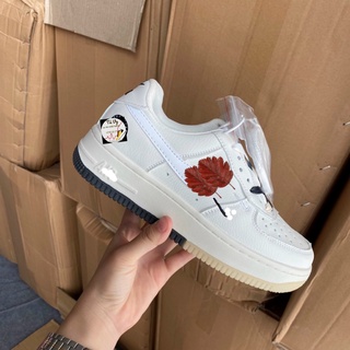 Giày af1 âm dương , giày air force 1 low brooklyn sail black hàng cao cấp