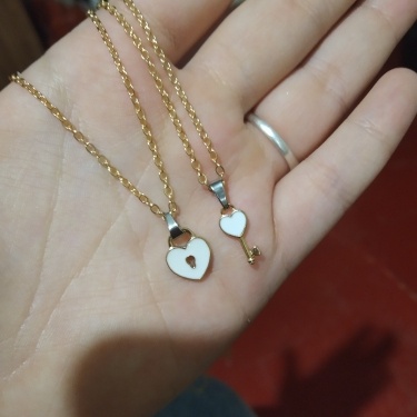 Set 2 Vòng cổ Mặt Hình Chìa Khóa Thời Trang Cho Nữ