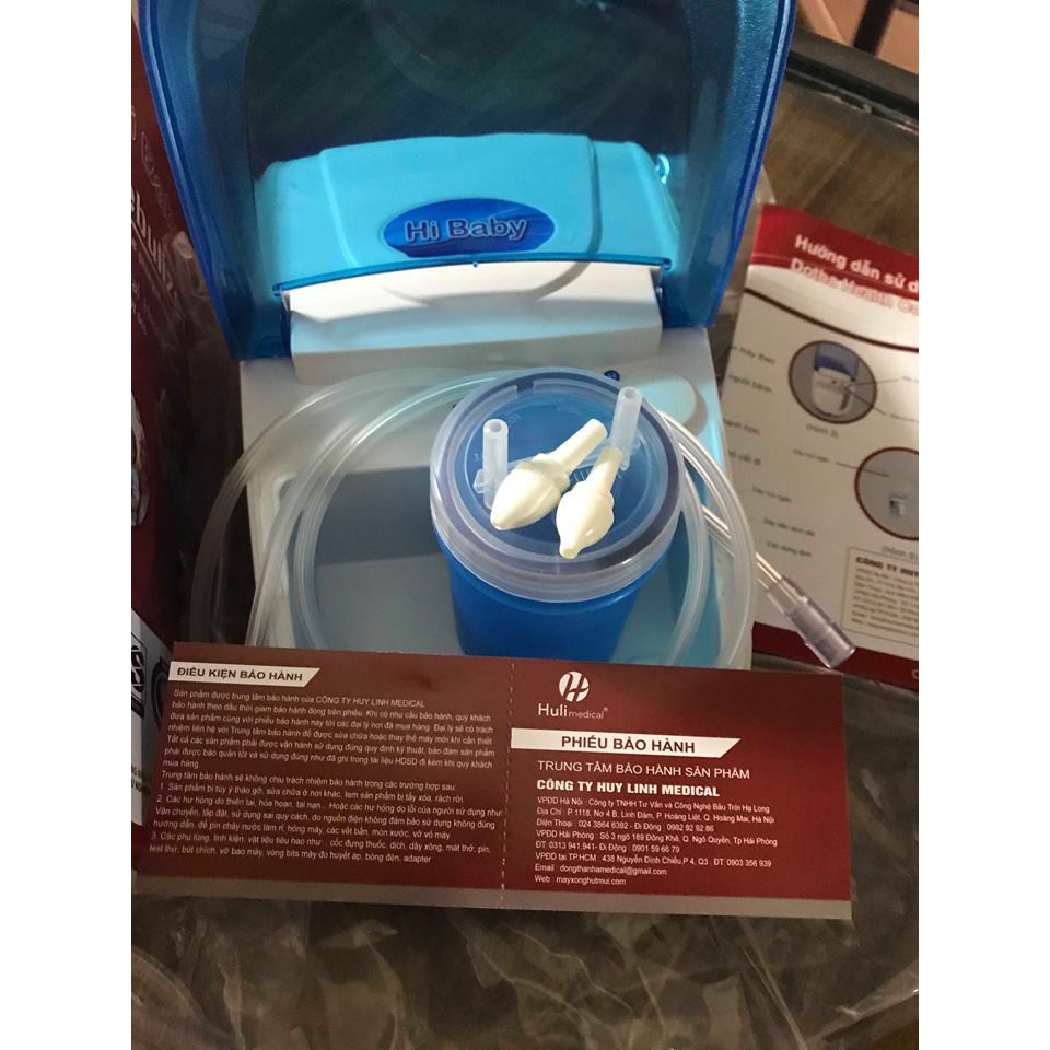 MÁY XÔNG HÚT MŨI HỌNG HIBaby NEBULIZER CÔNG NGHỆ MỚI CHẠY ÊM VÀ KHỎE ( nhập mã hoàn 9k : HOAN9KMXH )