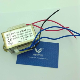 Biến áp đối xứng 12V 3A / Biến áp 12V 0 12V- J3H18