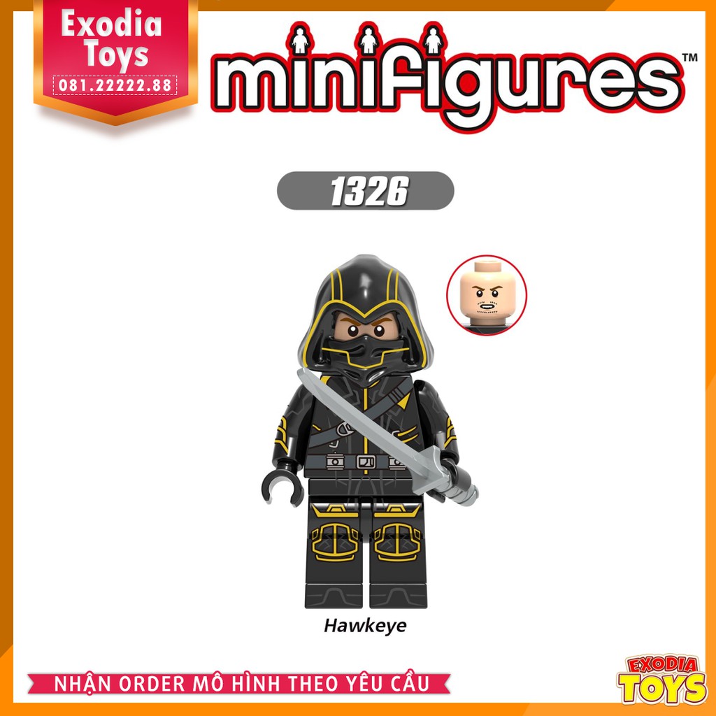 Xếp hình Minifigure Marvel Biệt đội siêu anh hùng Avengers Endgame - Đồ Chơi Lắp Ghép Sáng Tạo - X0265