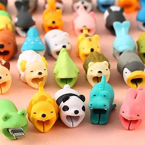 Nút gắn bảo vệ dây cáp sạc Thú Cắn hình động vật siêu dễ thương