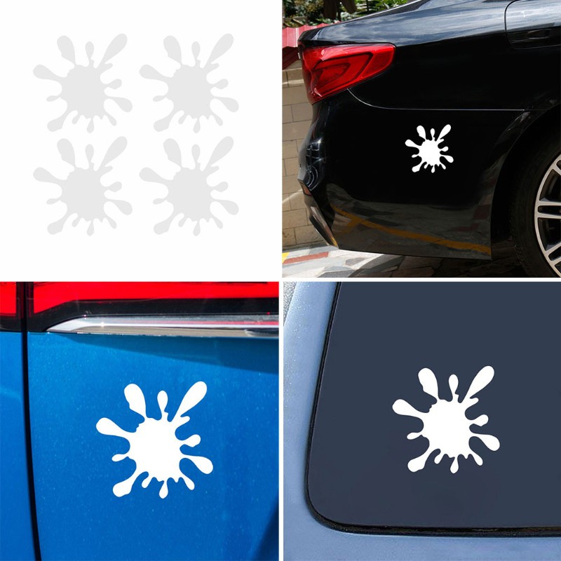 [qxx] Funny Car Stickers Vernice Macchia Divertente Paint Stain Motorcycles Auto Decor