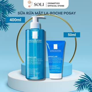 Sữa rửa mặt La Roche Posay tạo bọt cho da dầu mụn, sữa rửa mặt giảm mụn, sữa rửa mặt cho da dầu 400ml