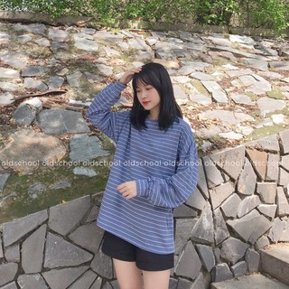 ÁO THUN COTTON SỌC ULZZANG (ảnh thật/sẵn)