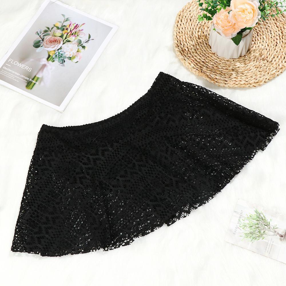 MYRONGVN Chân Váy Đi Biển Phối Ren Quyến Rũ Thời Trang