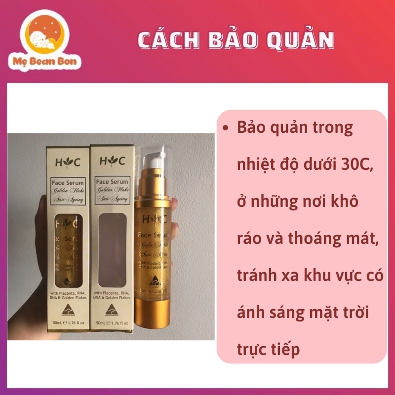 Serum dưỡng da Healthy Care Anti Ageing Gold Flake Face (50ml), Úc