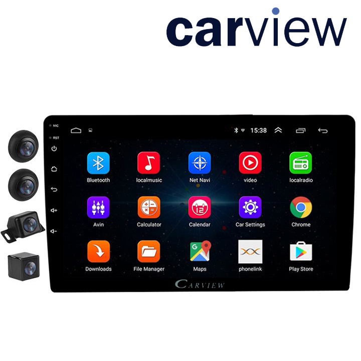 Bộ kết hợp màn hình DVD Android và Camera hành trình 360 độ cao cấp Carview (Bảo hành: 1 NĂM Chính Hãng)