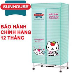 Tủ sấy quần áo sunhouse có đèn diệt khuẩn vuông, tròn (hàng bảo hành chính hãng)