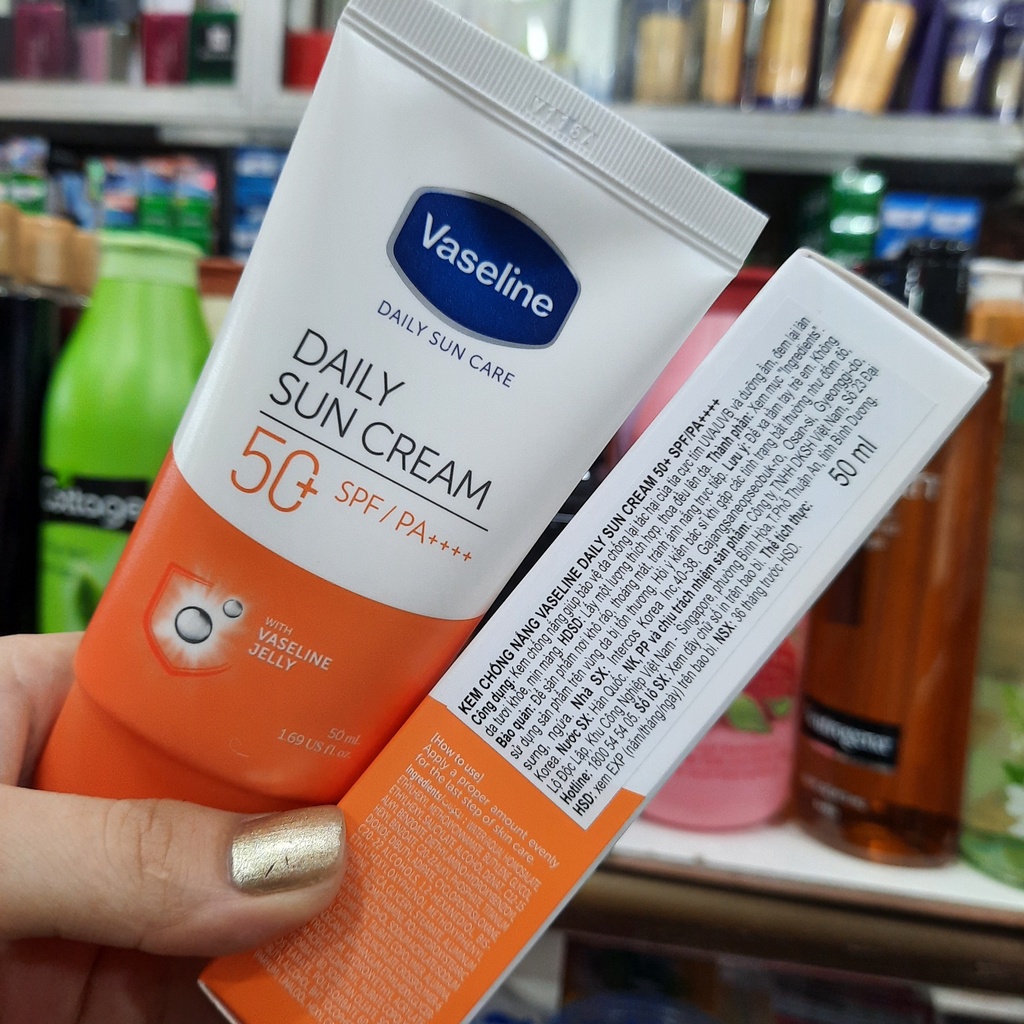 Kem Chống Nắng Hằng Ngày Vaseline Daily Sun Care Daily Sun Cream SPF50/PA++++ 50ml