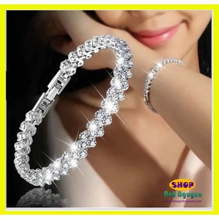 Lắc tay nữ đính hạt thời trang