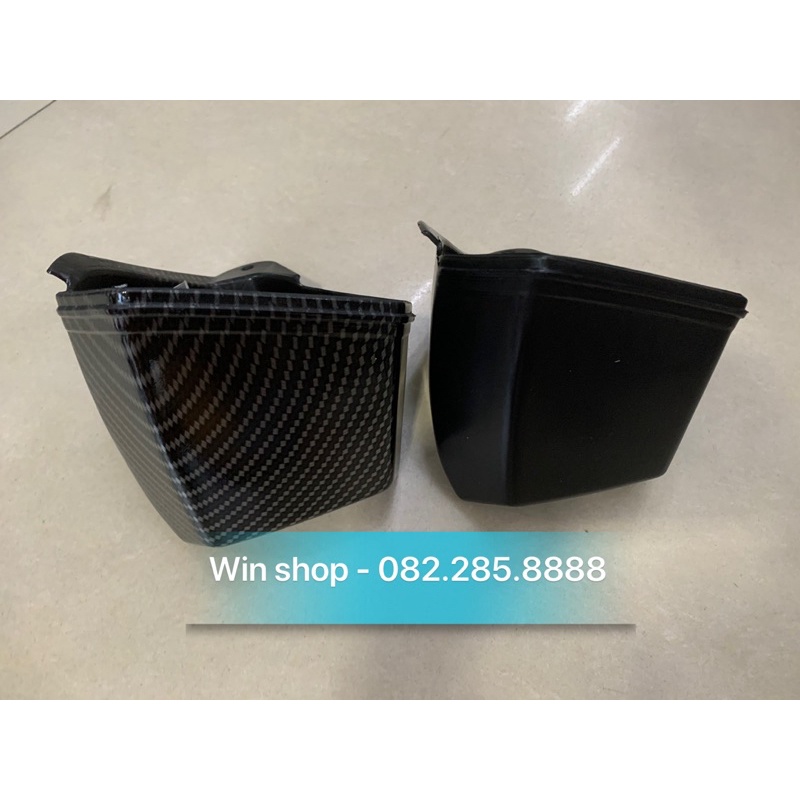 Hộc đựng đồ (giỏ cạnh) bằng nhựa đen/cacbon dành cho xe Air blade 20