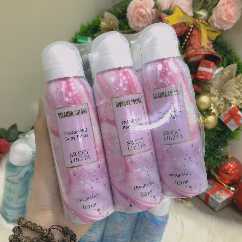 Xịt thơm body Suivanna 5 mùi