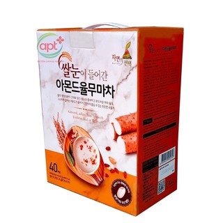 Bột ngũ cốc Hàn Quốc N-Choice hạnh nhân, ý dĩ, củ mài và gạo mầm 800g - hộp 40 gói x 20g/gói