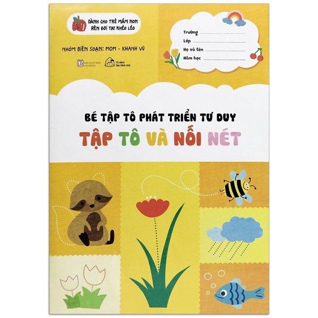 Sách - Bé Tập Tô Phát Triển Tư Duy - Bộ 1 - Tập Tô Tập Viết (8 Cuốn)
