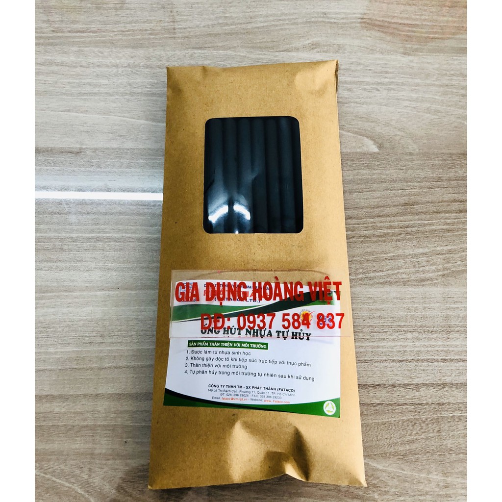 Ống hút nhựa sinh học tự huỷ phi 8mm