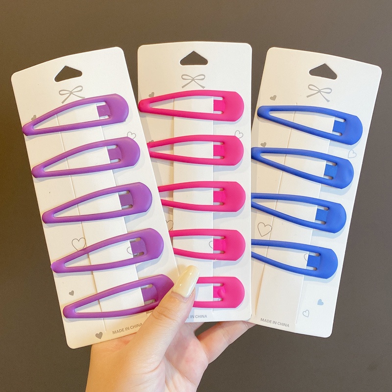 Bộ kẹp tóc hình giọt nước dễ thương phong cách Hàn quốc cho bé gái