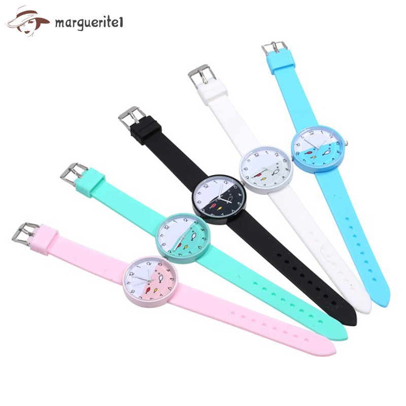 Đồng hồ dây silicone chống thấm nước kiểu dáng thể thao cho bé | BigBuy360 - bigbuy360.vn
