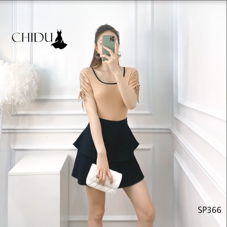 [ Mã WASTAPR giảm 10K đơn 50K] CHIDU Áo phông rút tay nữ tính SP366 | BigBuy360 - bigbuy360.vn