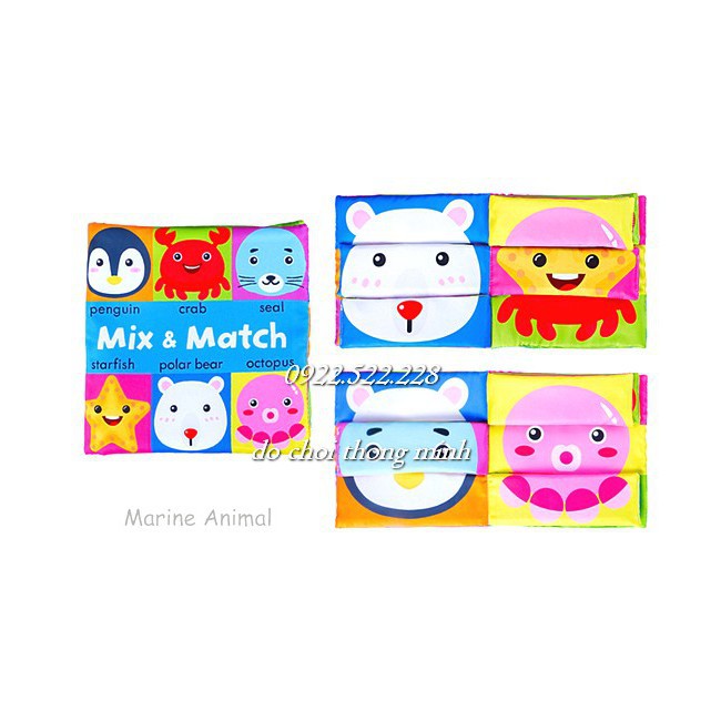 SÁCH VẢI GHÉP HÌNH ĐỘC ĐÁO MIX MATCH nhiều chủ đề