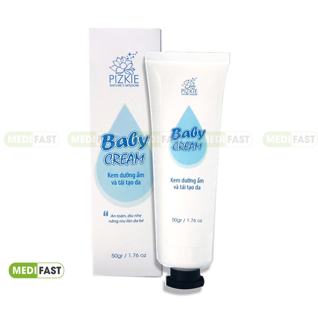 Kem trầu không dưỡng da Pizke Baby Cream - Tuýp 50g - An toàn cho mọi loại da