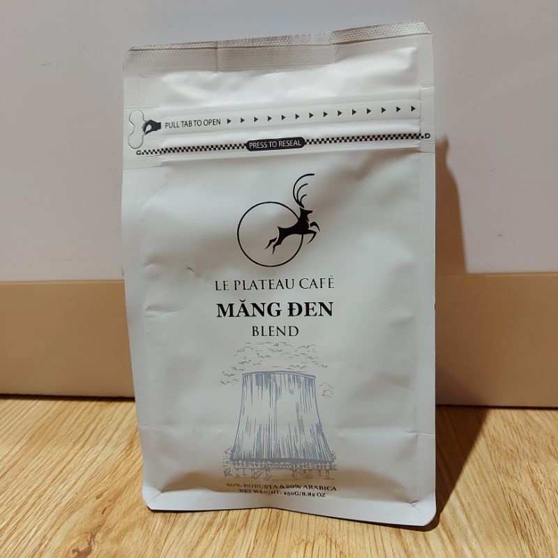 Cafe Blend Măng Đen - Le Plateau cafe. Cafe xay pha phin. Gói 250 gram.