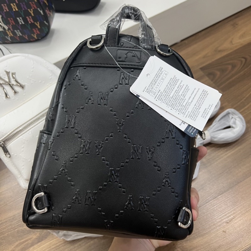 Balo Mini MLB Diamond Đen Trắng Hàng Trung Cao Cấp