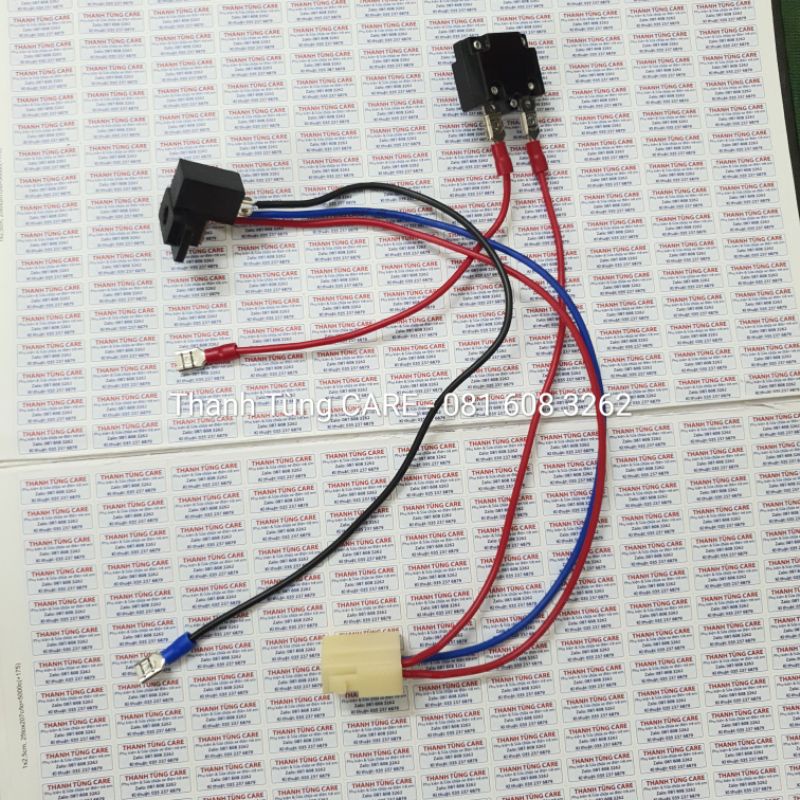 Cụm rắc cắm Nguồn + Cổng sạc + Cầu chì cho xe điện trẻ e 6V & 12V