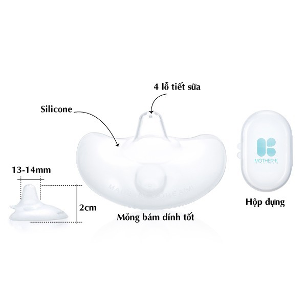 TRỢ TI SILICONE MOTHER-K HÀN QUỐC