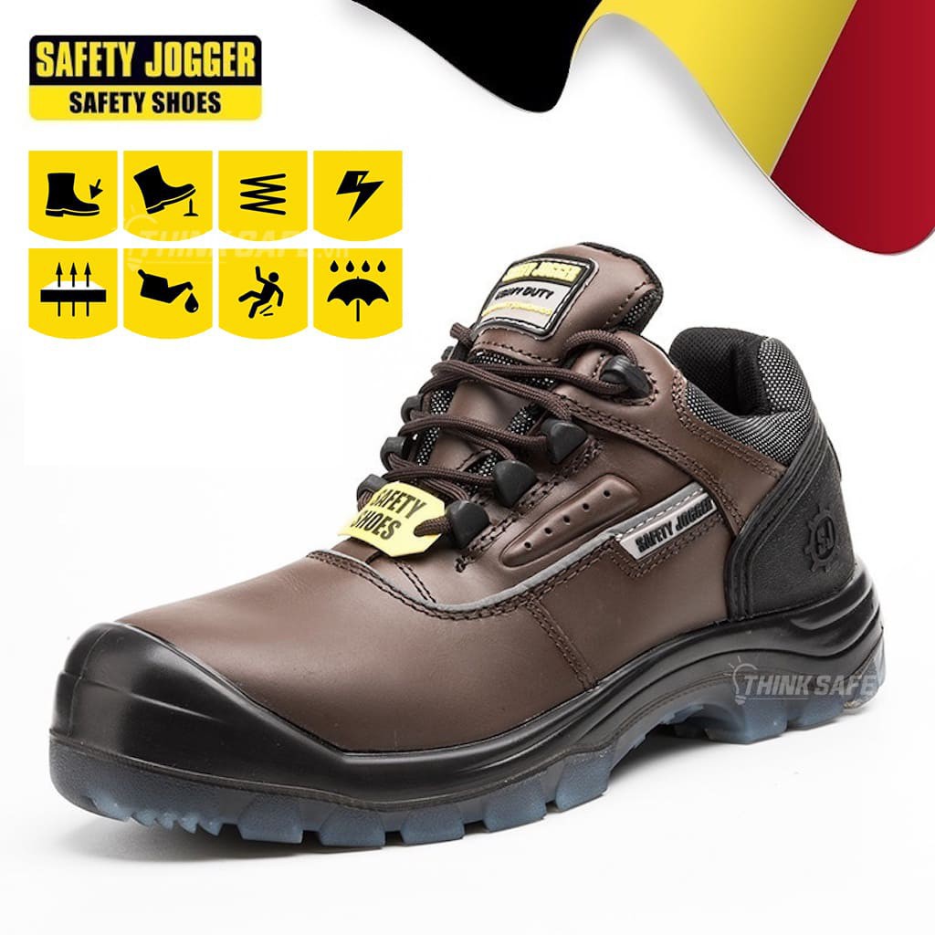 Giày bảo hộ lao động Safety Jogger Pluto S3 cách điện 18KV chống tĩnh điện, chống trầy xước, đế chống sốc, chống trượt