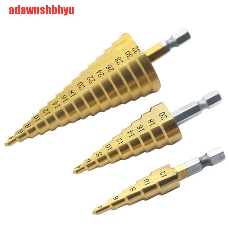 Bộ Mũi Khoan Lỗ Hình Nón Lớn Bằng Thép HSS