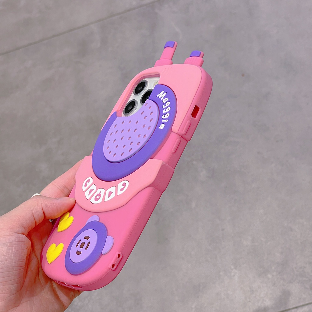 Ốp Điện Thoại Silicon Mềm Chống Sốc Họa Tiết Hoạt Hình Cho iPhone 13 12 11 Pro Max X XS XR