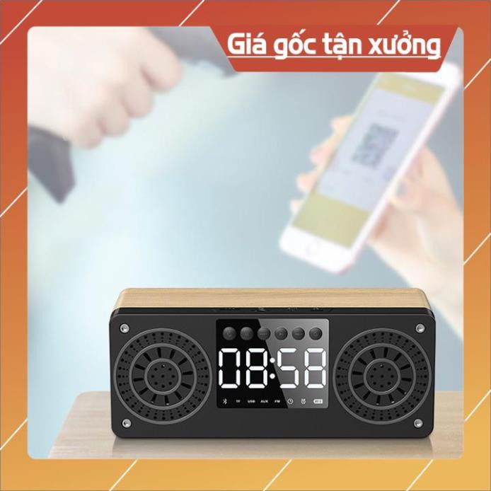 💥HÀNG CÓ SẴN💥 Loa nghe nhạc Bluetooth kiêm đồng hồ, loa bluetooth L-RET001