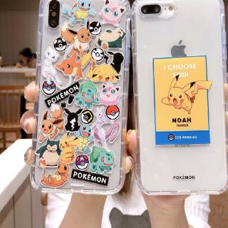 Ốp lưng trong in hình Pokemon nhiều mẫu mã cho điện thoại iPhone6 7 8 6p 7p X 8p XS XR Max 136