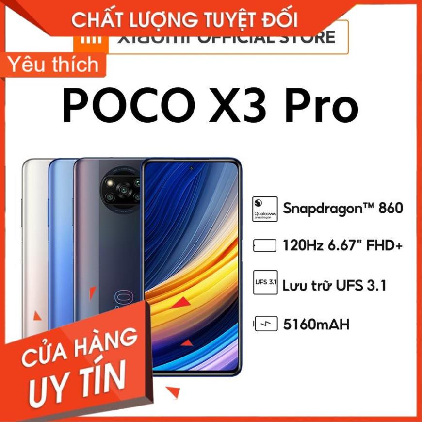 Điện thoại Xiaomi Poco X3 Pro 8G/256G Đập hộp mới nguyên seal Bảo hành 18 Tháng toàn quốc