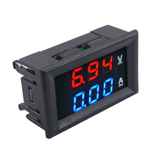 Vôn kế DC điện tử 100V 10A đo điện áp và dòng tiêu thụ