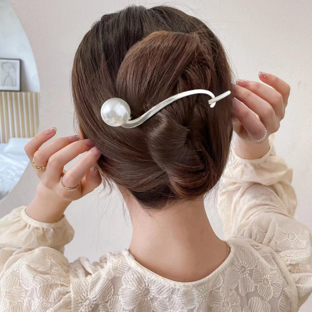 Kẹp TóC PhốI HạT NgọC Trai Giả ThờI Trang Cho Nữ