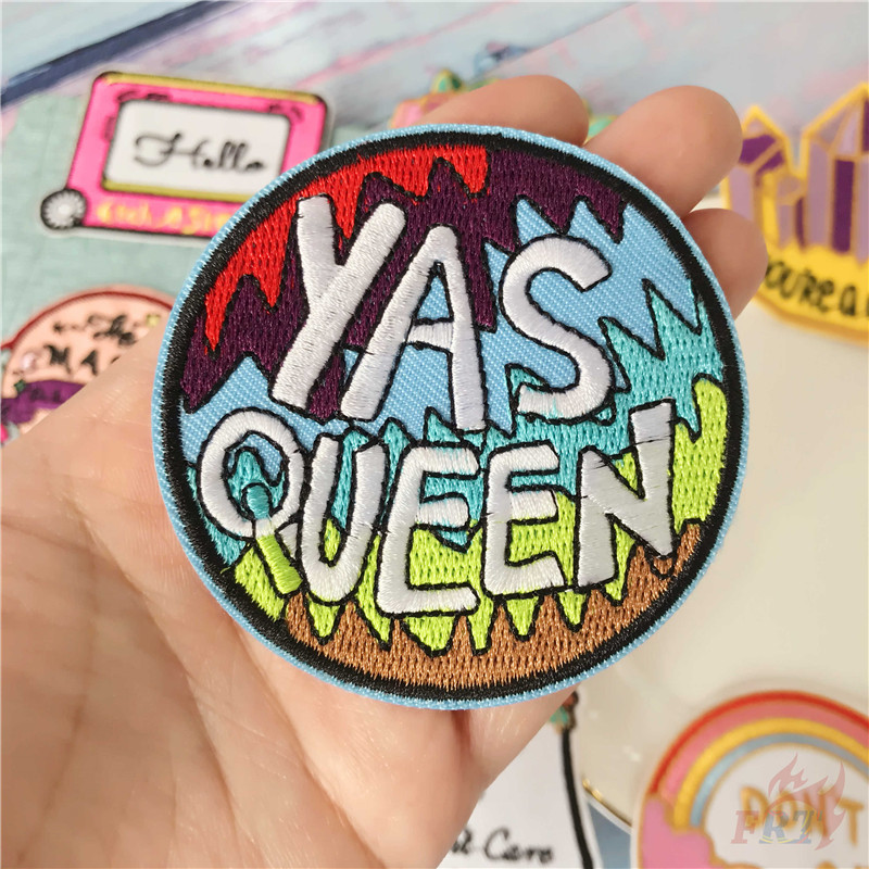 1 Sticker Ủi Thêu Chữ Don 't Give Up
