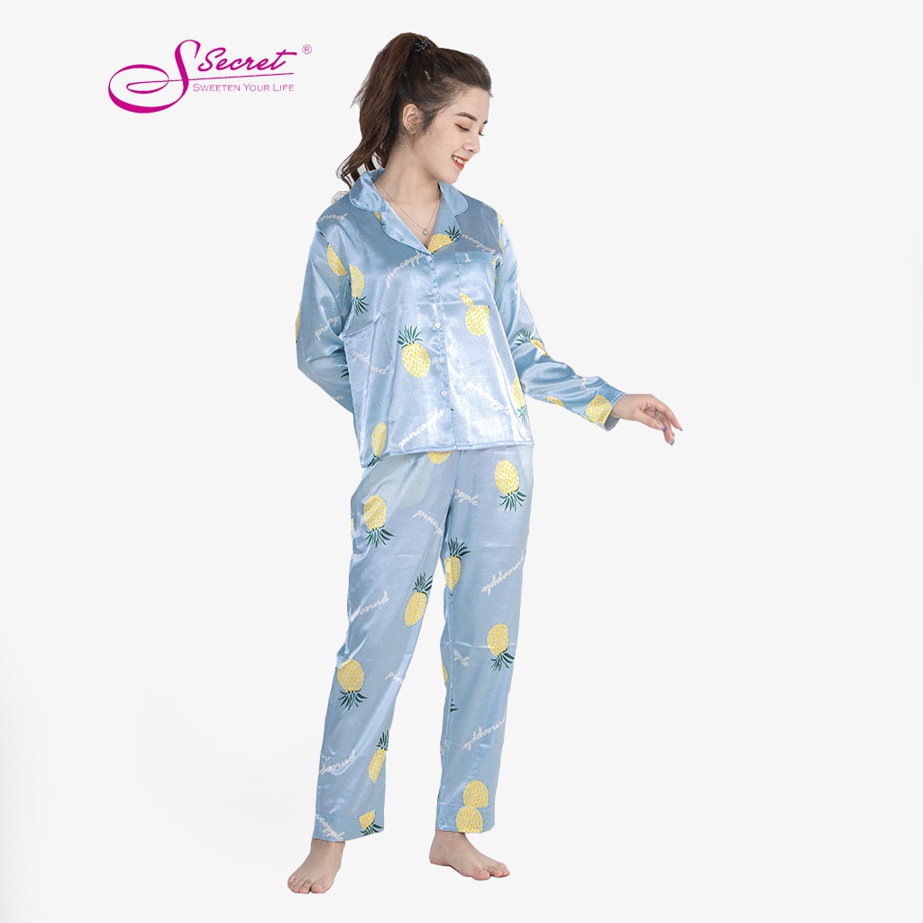 [Mã LT50 giảm 50K đơn 150K] Đồ bộ mặc nhà ngủ nữ pijama dài tay Sweeten your life TGLUAHINH | WebRaoVat - webraovat.net.vn