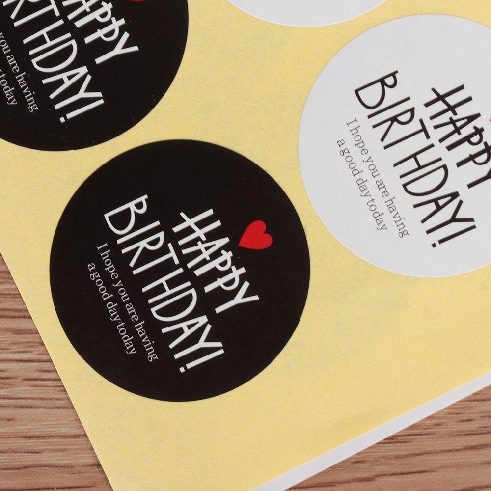 Nhãn Dán Trang Trí Túi Quà Handmade Hình Tròn Bằng Giấy Kraft