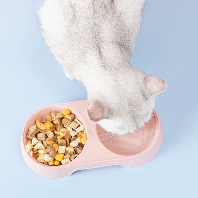 Bát Ăn Đôi Chó Mèo Chất Liệu Nhựa ABS BA8172 MIAOCAT