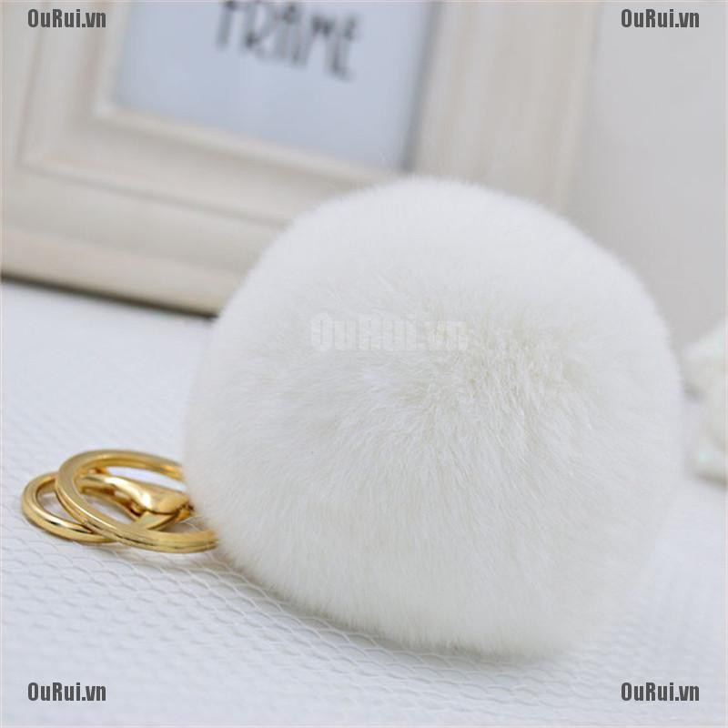 Móc Khóa Bông pompom Mềm Mại Đáng Yêu