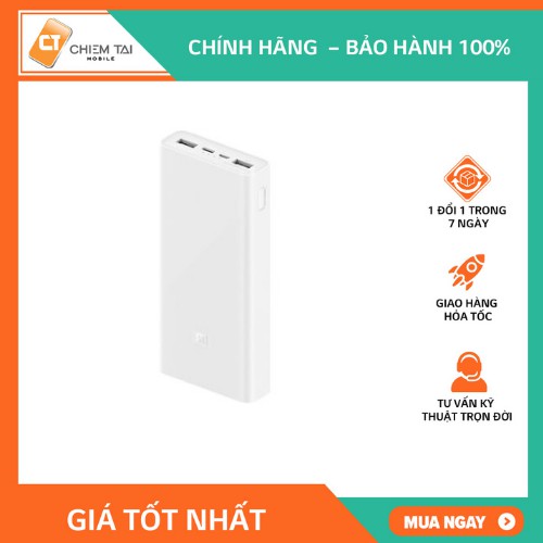 Pin sạc dự phòng 20000mAh Xiaomi gen 3 18W