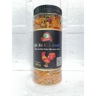 [Hộp NẮP ĐEN LỚN 400g] KHÔ GÀ XÉ LÁ CHANH [VN] DOXACO Milling Shredded Chicken mix Lemon Leaves