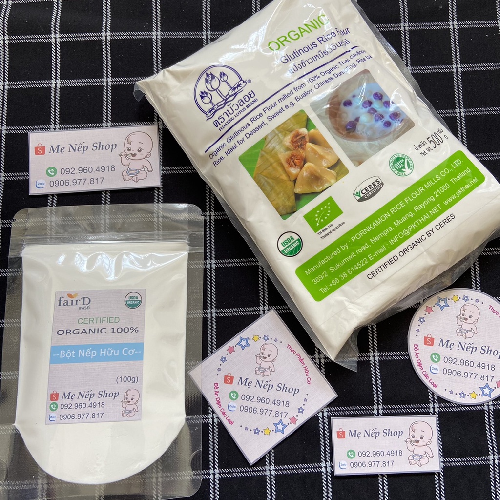 Bột Gạo Bột Nếp Hữu Cơ