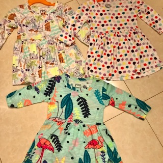 Combo váy, bộ cotton bé gái