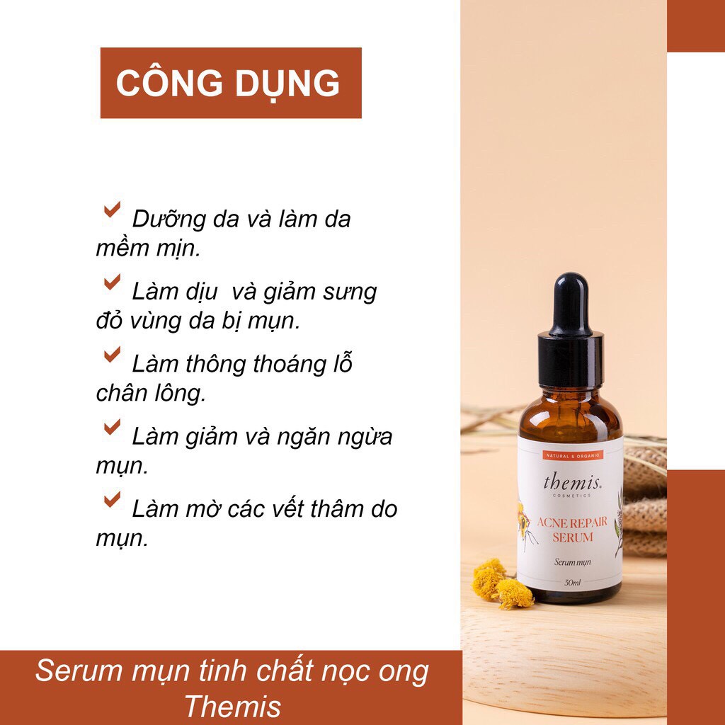 Serum mụn tinh chất nọc ong Themis - 30ml - Chính hãng phân phối