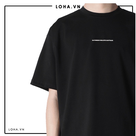 Áo T-shirt Nam Nữ  INDUSTRYANDTRADE Tay Lỡ 100% Cotton Cao Cấp Form Đẹp Mặc Đôi Mặc Cặp LOHA, T-shirt Loha