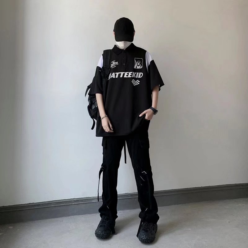 Áo Thun Polo Ngắn Tay Thể Thao Thời Trang Dành Cho Nam hiphop áo thun nam form rộng có cổ